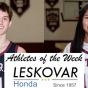 Leskovar Honda Athletes of the Week: Joshua Sutton and Zayonna&nbsp;Otherbull